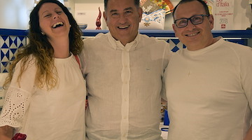 Maurizio Santin con la moglie Sabry ospiti a Minori della nostra pasticceria 
